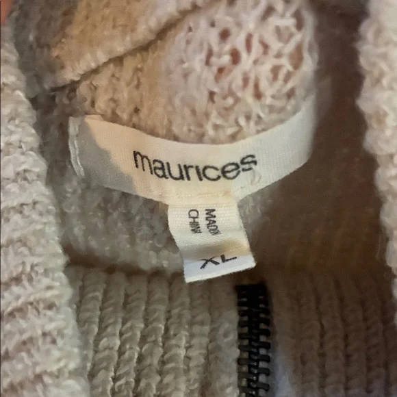 Maurices Light Gray Turtleneck Sweater - Picture 2 of 4